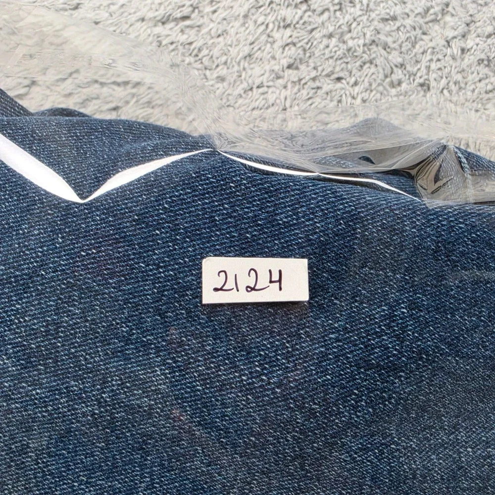 7 For All Mankind Slimmy Jeans Mens 36x32 Blue Dark Wash Slim Straight Stretch